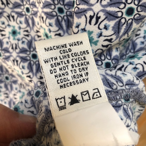 Max Studio Mosaic Blue Printed Drawstring Short Dress Size S - Picture 10 of 11